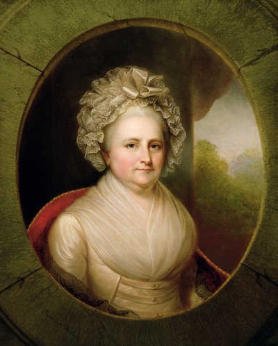 Porträt von Martha Washington von Rembrandt Peale